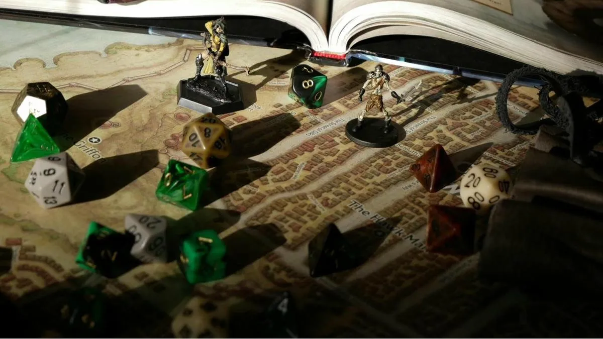 Game materials laid out and ready for a Session Zero